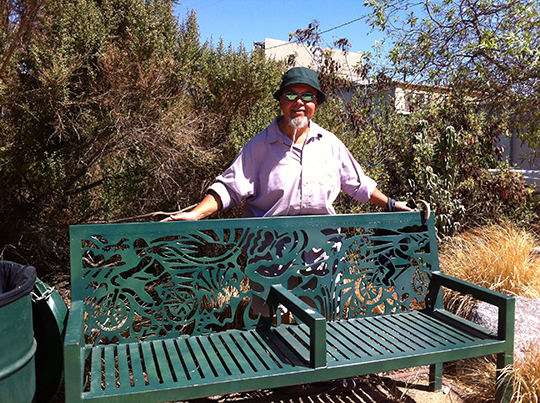 Art Peace Park Bench